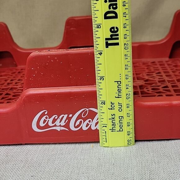 Coke Coca Cola Collectible Vintage Plastic Tray Crate Stackable 18” x 12” - Picture 9 of 9